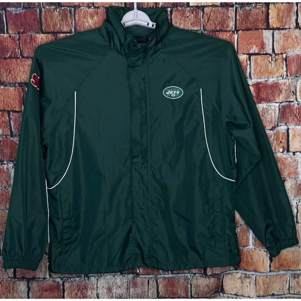 New York Jets NFL Dunbrooke Sports Illustrated Green Large Jacket Windbreaker